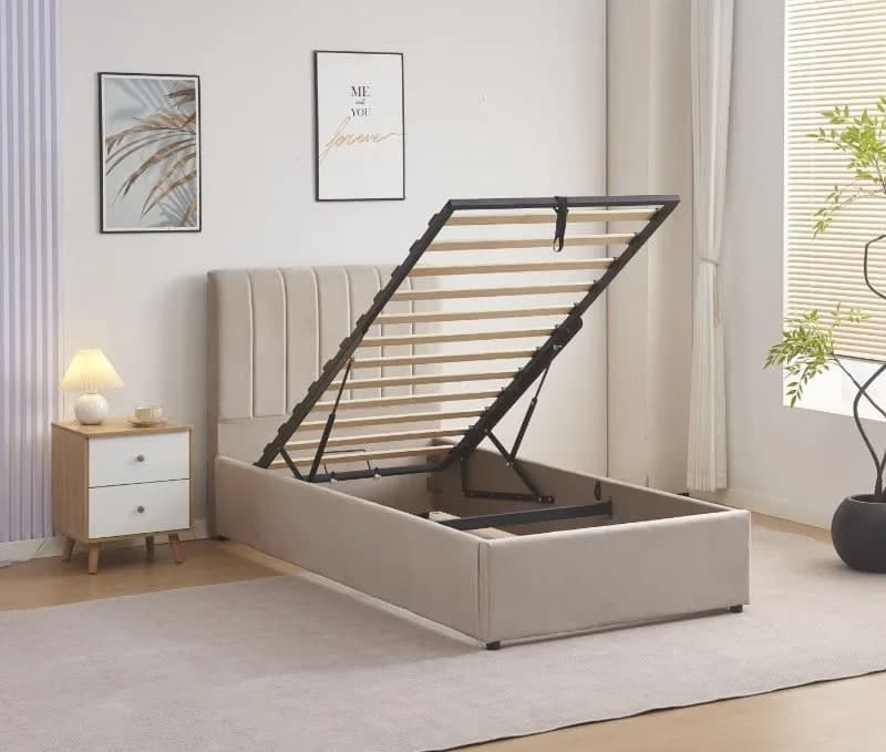 LIT COFFRE DELHI TAUPE 90X190  — photo 2