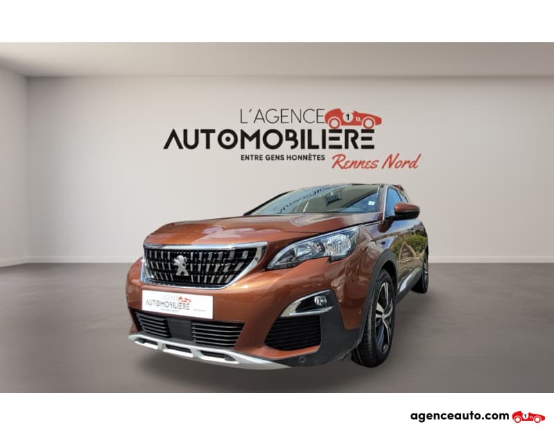 Peugeot 3008 1.5 BLUEHDI 130 ALLURE EAT BVA S&S Marron 2020 à Rennes Nord — 17 990 €