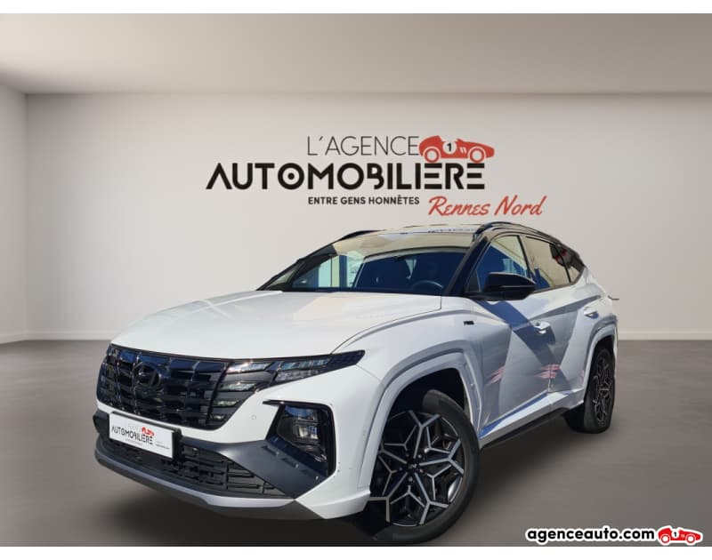 Hyundai Tucson 1.6 T-GDi 230ch N LINE EXECUTIVE HYBRIDE BVA6 Blanc 2022 à Rennes Nord — 29 590 €