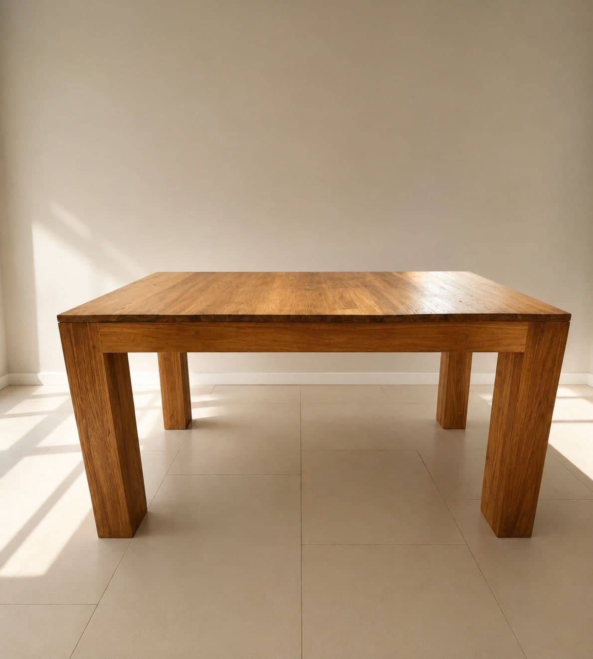 Vends table carrée en bois massif à Antibes — 220 €