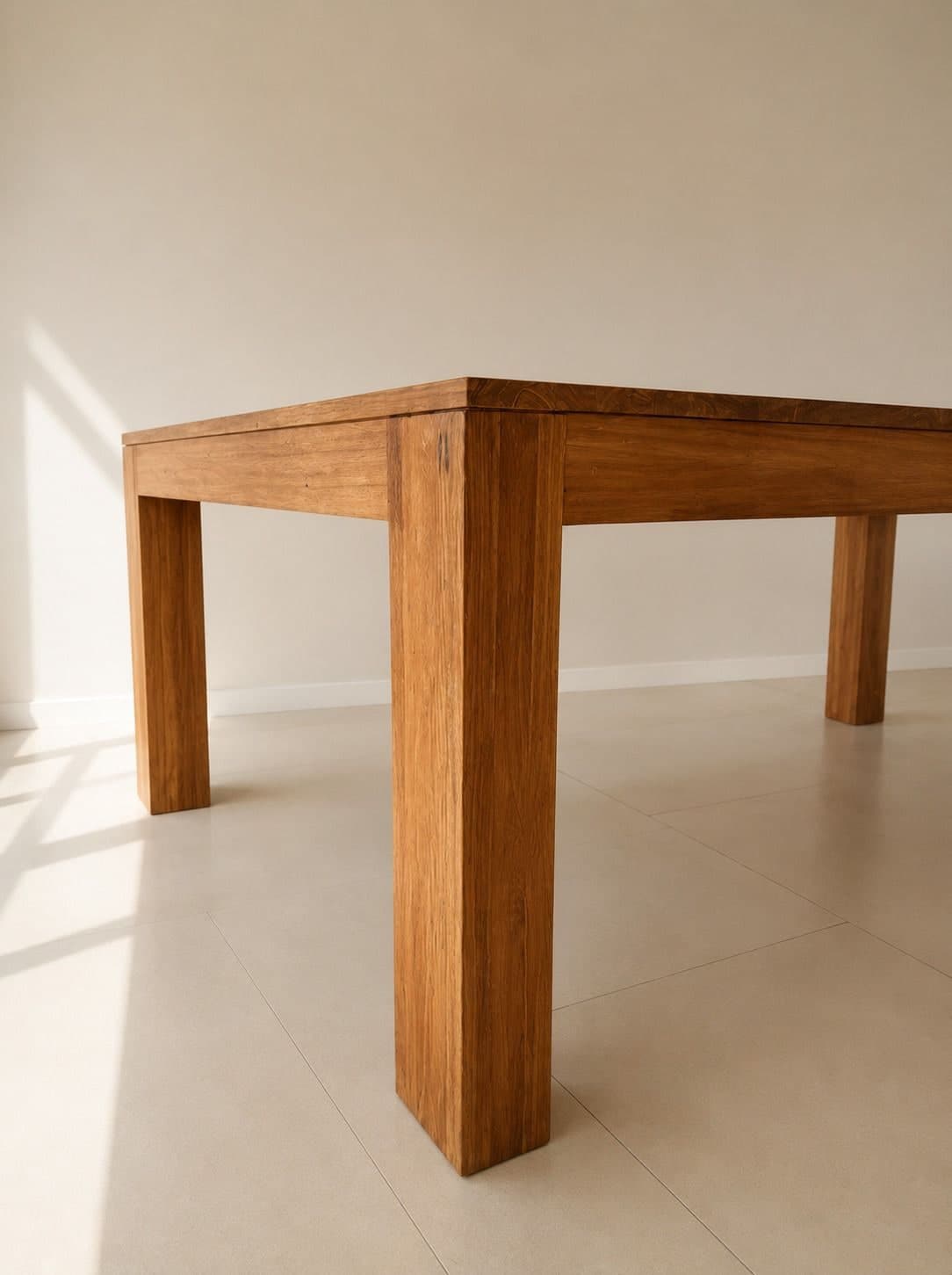 Vends table carrée en bois massif — photo 2