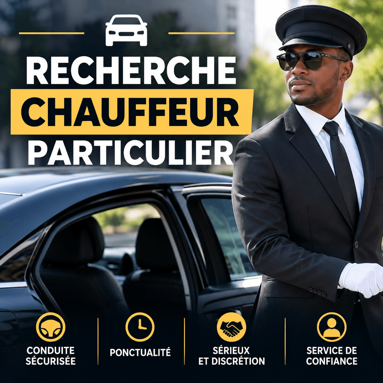 Recherche chauffeur privé à Saint-Étienne — 600 €