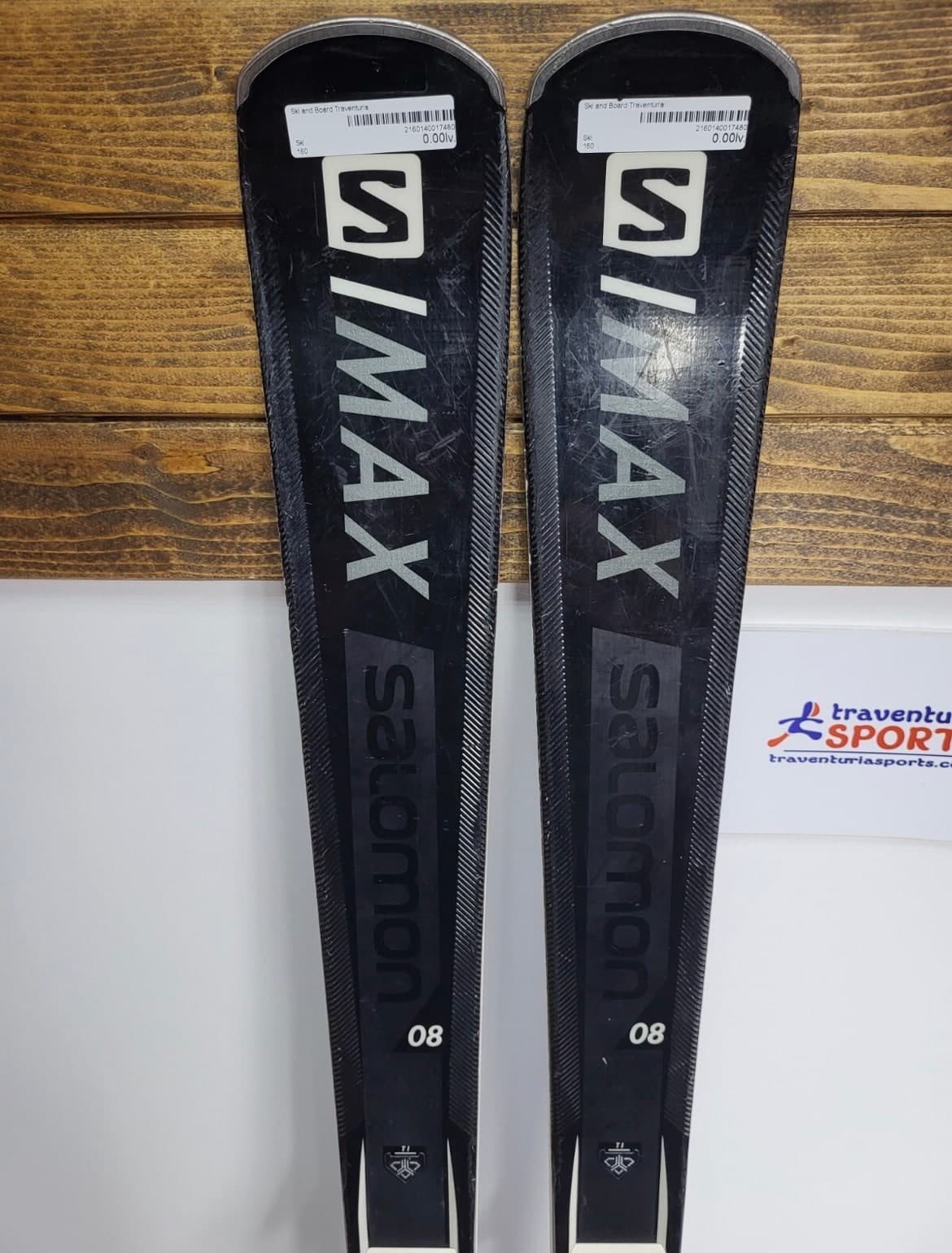 Skis Salomon S MAX 160 cm + NOUVELLES fixations Salomon 10 - Aventure en sports d'hiver — photo 2