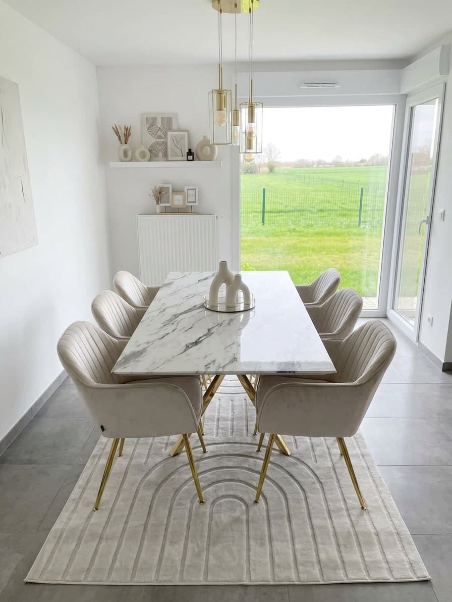 Table à Manger avec 6 Chaises – Ensemble Salle à Manger — photo 2
