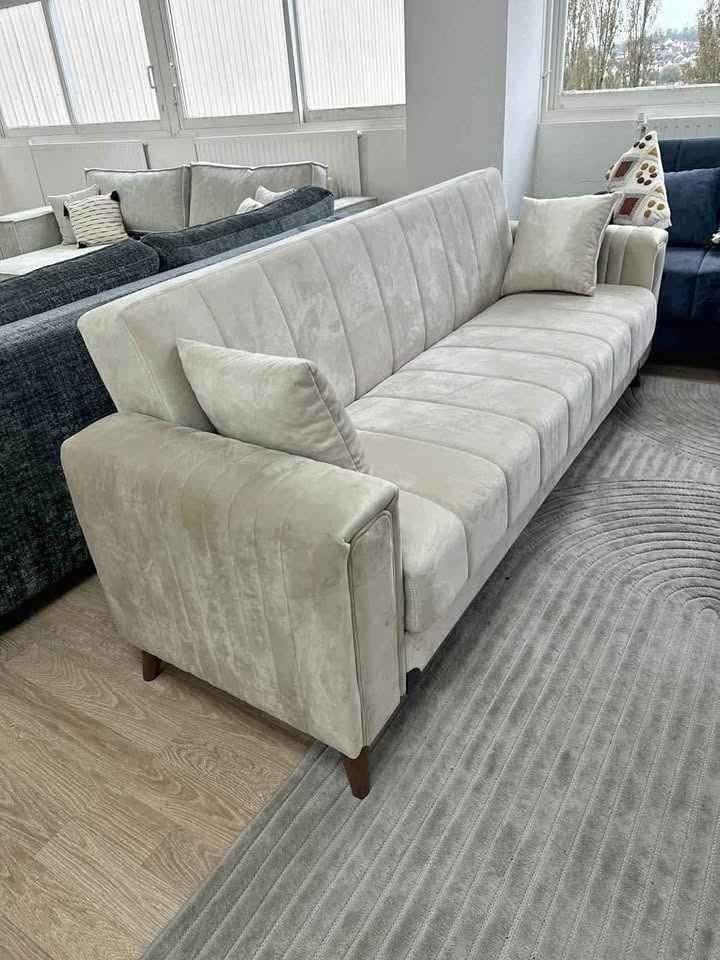 canape convertible 3 place elif blanc — photo 2